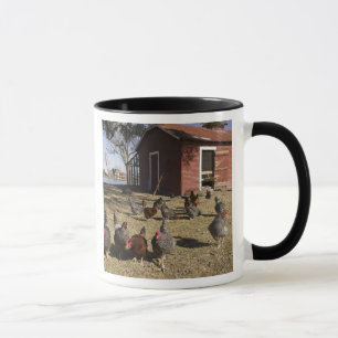 Mug Poules travaillant aux alentours du poulailler Cli