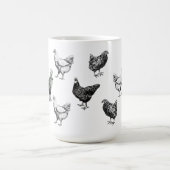 Mug poulet, coq et poule (Centre)