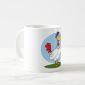 Mug Poulet de caricature (Devant gauche)