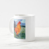 Mug Poulet de coq d'oiseaux de ferme (Devant gauche)