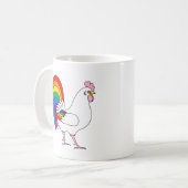 Mug Poulet de la fierté gay (Devant gauche)