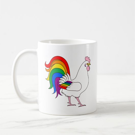 Mug Poulet de la fierté gay (Gauche)