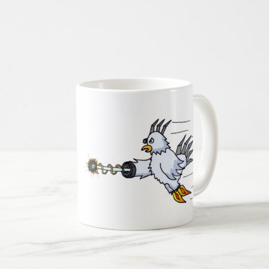 Mug Poulet de robot (Devant droit)