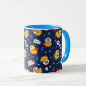 Mug Poulet de superhéros (Devant droit)