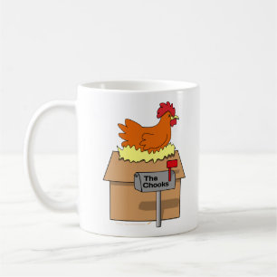 Mug Poulet drôle de Chambre de Chook sur la bande