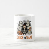 Mug Poulet drôle ou traiter Graphique de poulet Hallow (Centre)