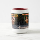 Mug Poulet et coq drôles Memes avec des images drôles (Centre)