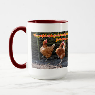Mug Poulet et coq drôles Memes avec des images drôles