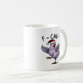 Mug Poulet F-Caw-F Rétro Classique (Devant droit)