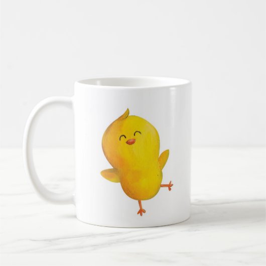 Mug Poulet jaune mignon (Gauche)
