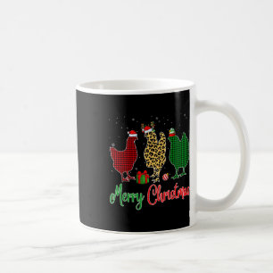 Mug Poulet léopard vert rouge Père Noël Elf Casquette
