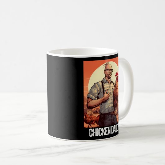 Mug Poulet papa Poulet Père Poulet Fermier Poulet Père (Devant droit)