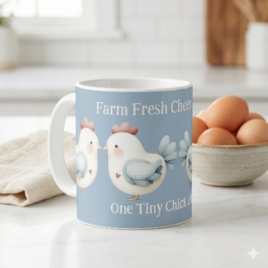 Mug Poulet Pastel Cottagecore