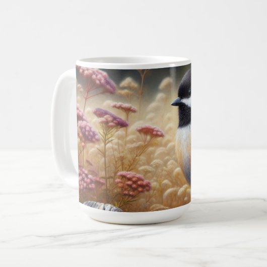 Mug Poulet perché sur la clôture (Devant gauche)