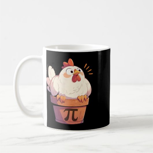 Mug Poulet Pot Pi Jour Hommes Femmes Enfants Math Ense (Gauche)