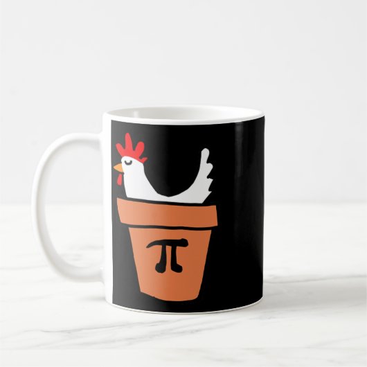 Mug Poulet Pot Pie Drôle Math Amant Pun Pi Day Étudian (Gauche)