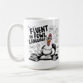 Mug Poulet qui parle fluent dans la langue faible (Gauche)