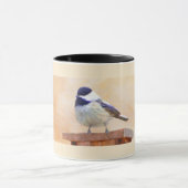 Mug Poulet sur la peinture d'oiseaux Art original (Centre)