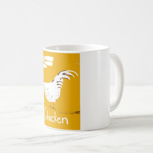 Mug Poulet vintage (Devant droit)