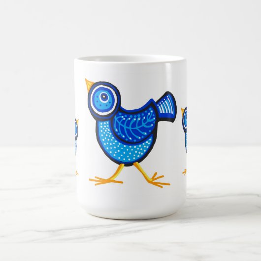 Mug Poulets bleus et poules mères (Centre)