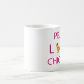 Mug Poulets d'amour de paix (Centre)