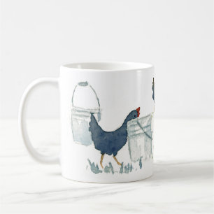 Mug Poulets de alimentation