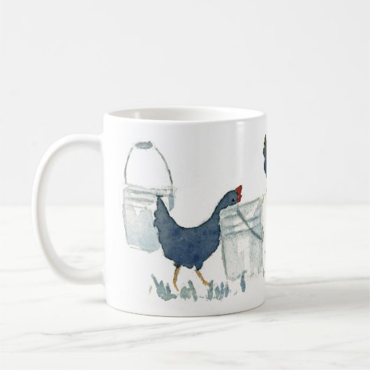 Mug Poulets de alimentation (Gauche)