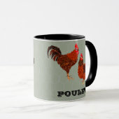 Mug Poulets de basse-cour (Devant droit)