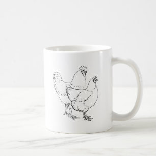 Mug Poulets de race d'héritage - coq et poule
