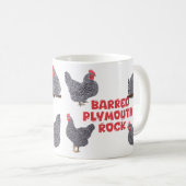 Mug Poulets de roche de Plymouth barrés (Devant droit)