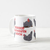 Mug Poulets de roche de Plymouth barrés (Devant gauche)