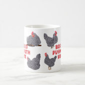 Mug Poulets de roche de Plymouth barrés (Centre)
