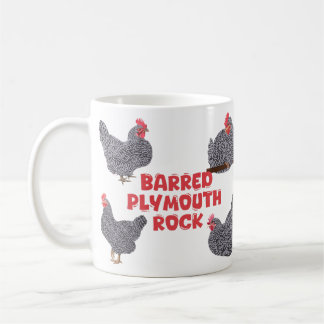 Mug Poulets de roche de Plymouth barrés