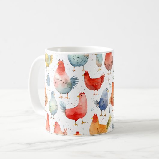 Mug Poulets d'élevage (Devant gauche)