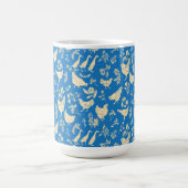 Mug Poulets et canards dans la boue bleue classique (Centre)