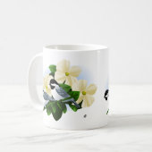 Mug Poulets et fleurs de Dogwood (Devant gauche)