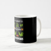 Mug Poulets Et Jardinage (Devant droit)