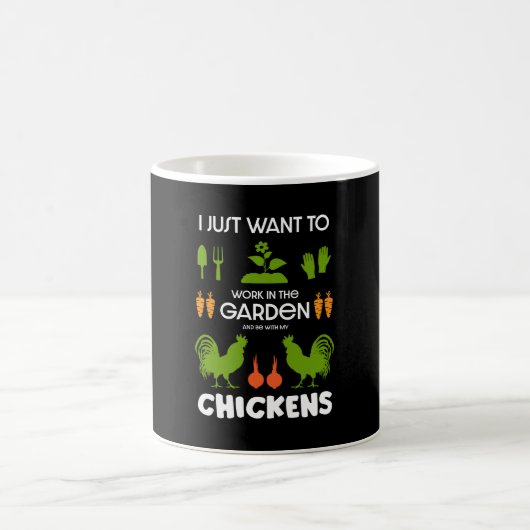 Mug Poulets Et Jardinage (Centre)