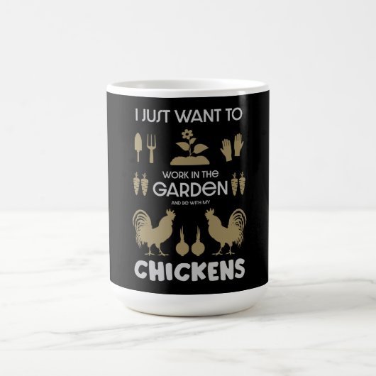 Mug Poulets Et Jardinage (Centre)