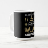 Mug Poulets Et Jardinage (Devant gauche)