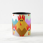 Mug Poulets inspirés par les courtepointes (Centre)