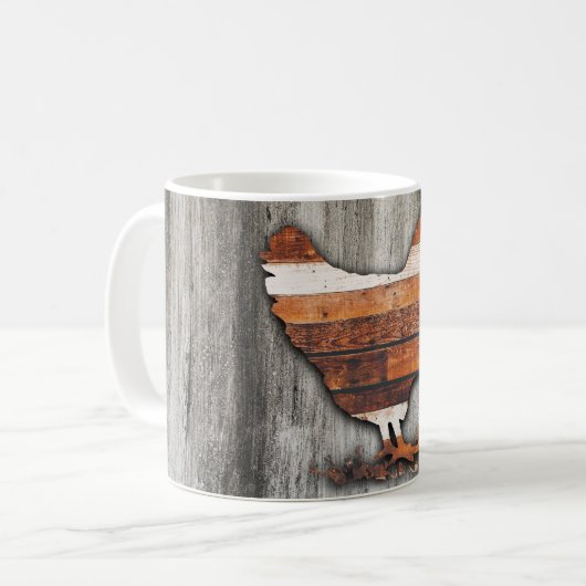 Mug Poulets rustiques (Brown) (Devant gauche)