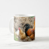 Mug Poulets sur la boue de ferme (Devant gauche)