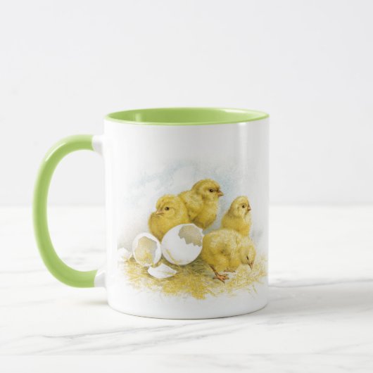 Mug Poulets vintages pour bébés (Gauche)