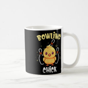 Mug Poulette de bowling drôle Athlète de poulet Joueus