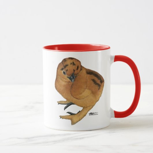 Mug Poulette Soie Rouge (Droite)
