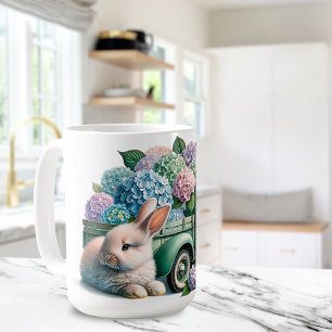 Mug Poulie de céramique 'Bunnies Springtime'