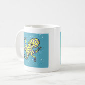 Mug Poulpe bagué bleu (Devant gauche)