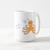 Mug Poulpe de dessin animé (Devant droit)