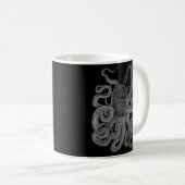 Mug poulpe de Kraken calmar poulpe noir (Devant droit)